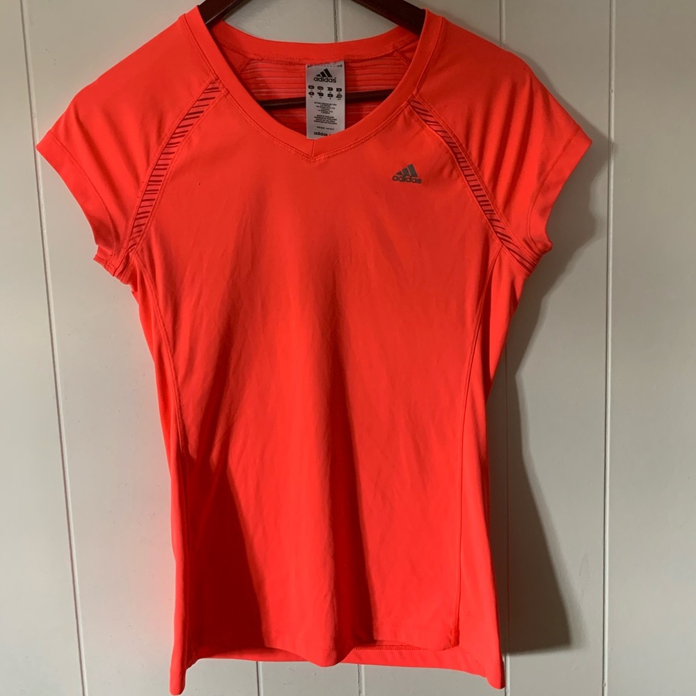 Neon pink workout tee